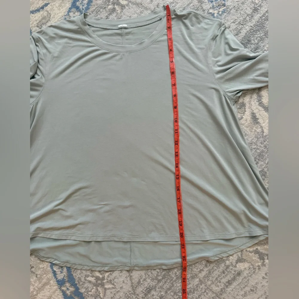 Lululemon Modal Relaxed-Fit Lounge Long-Sleeve Shirt Jade Grey - Picture 6 of 7